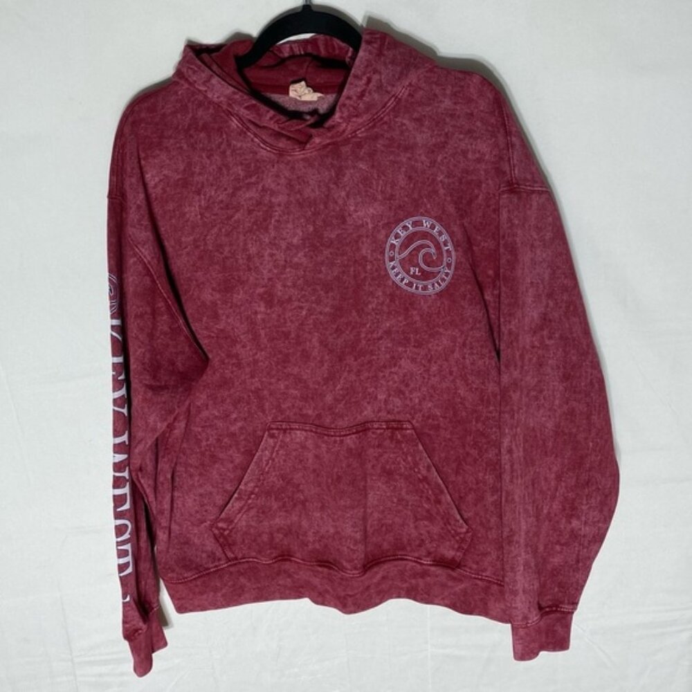 Vintage Collection Red Key West Florida Pullover Hoodie Keep It Salty M